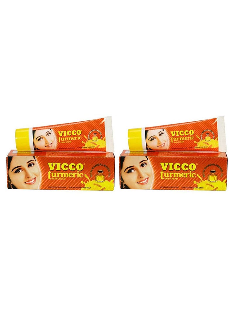2-Piece Turmeric Vanishing Cream With Sandalwood Oil 50grams