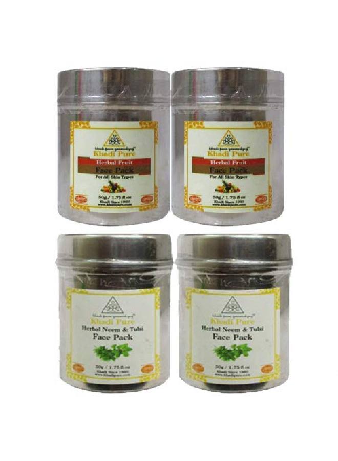 Neem Tulsi & Fruit Face Pack 50 g (Pack of 4)