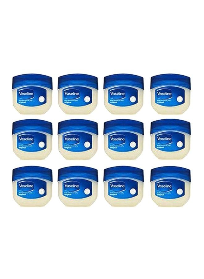 12-Piece Original Pure Petroleum Jelly Moisturizer Set Beige 1200ml