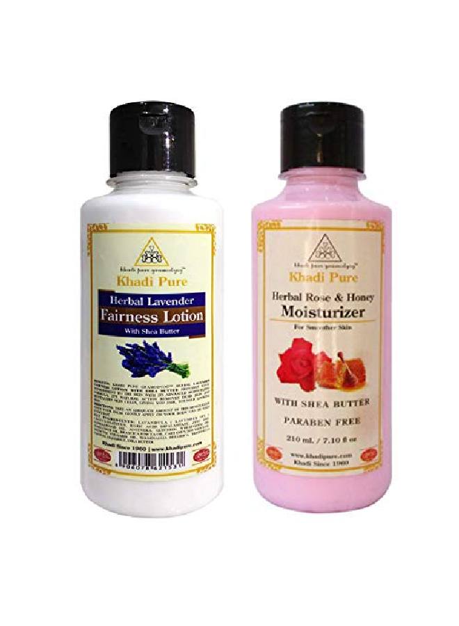 Lavender & Rose Honey Sls Moisturizing Lotion 210 ml (Pack of 2)