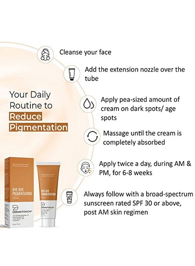 Bye Bye Pigmentation Removal Cream For Women/Men With Niacinamide Lime Pearl & Bwhite 30G