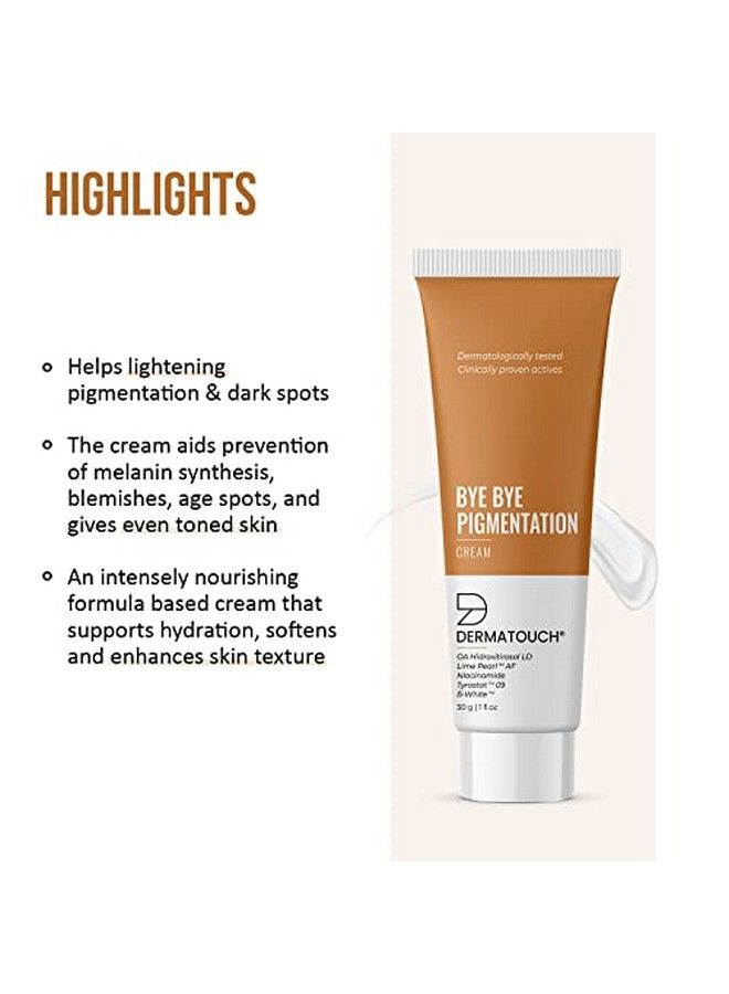 Bye Bye Pigmentation Removal Cream For Women/Men With Niacinamide Lime Pearl & Bwhite 30G