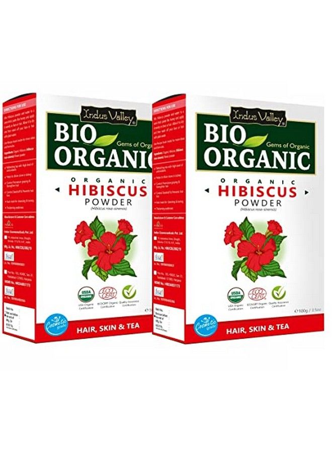 Organic Hibiscus Powder ; Hibiscus Rosasinensis For Hair & Skin (100G2=200G)