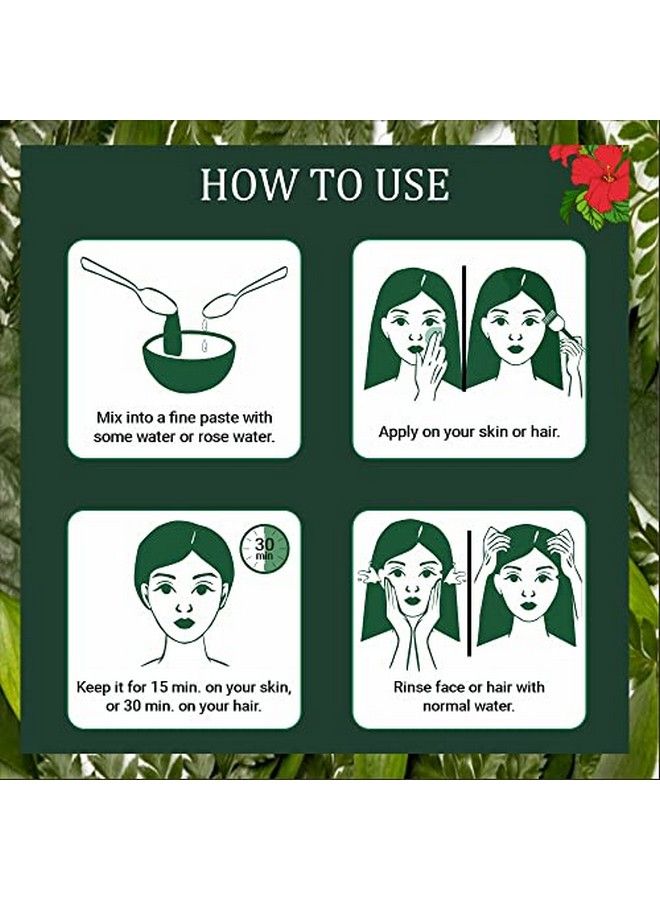 Organic Hibiscus Powder ; Hibiscus Rosasinensis For Hair & Skin (100G2=200G)
