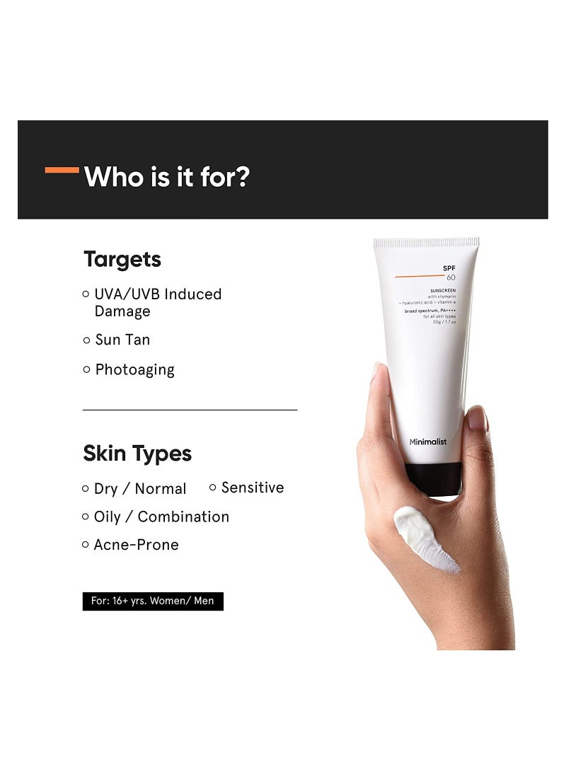 Sunscreeen With Potent Antioxidants Cream SPF 60 50gm