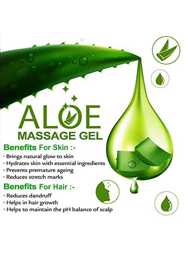 Aloe Vera Gel For Face Hair Acne Sunburn Bug Bites Rashes Glowing And Radiant Skin Non Sticky All Skin & Hair Types 100 Gm Each Pack Of 4