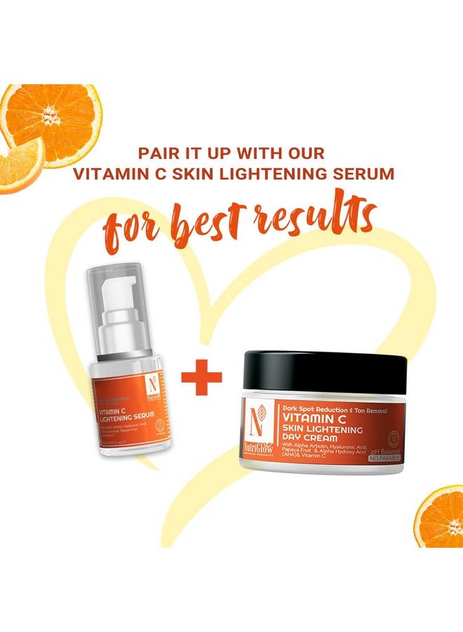Advanced Organics Vitamin C Skin Lightening Day Cream For Dark Spot Reduction & Tan Removal 50Gm