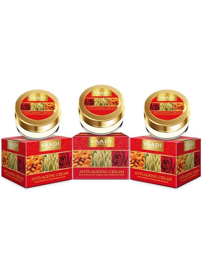 Value Anti Ageing Cream Almond Wheatgerm Oil And Rose 30G X 3