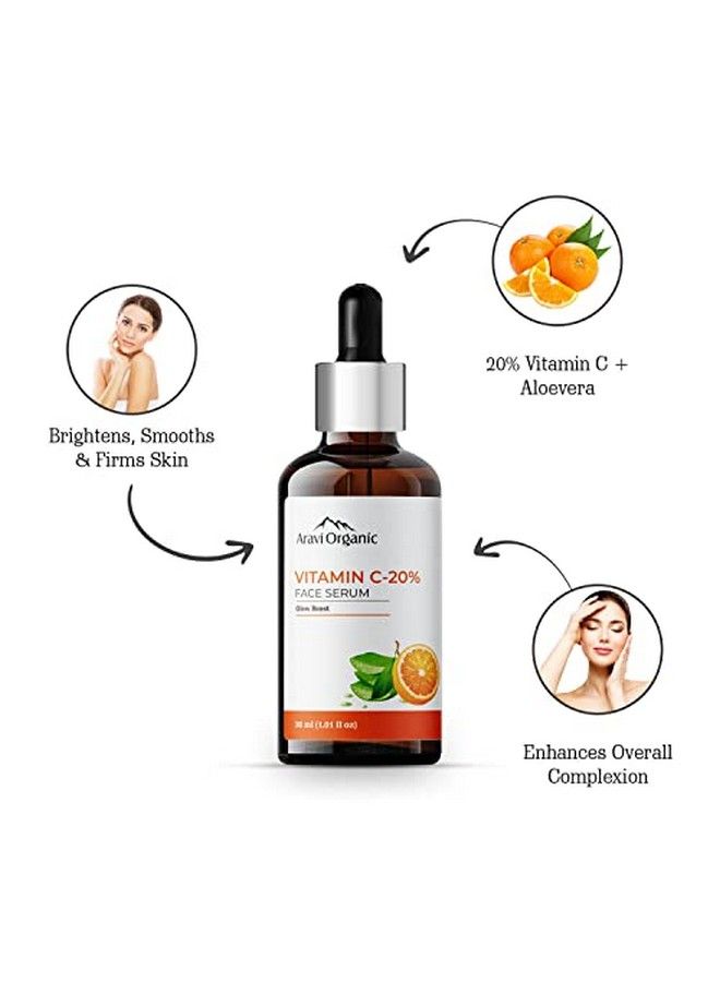 20% Vitamin C Face Serum For Face Whitening Men & Women For Skin Brightening Wrinkles Pigmentation & Blemishes (30 Ml)