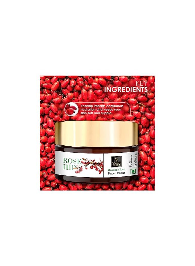 Good Vibes Rosehip Moisture Rich Face Cream
