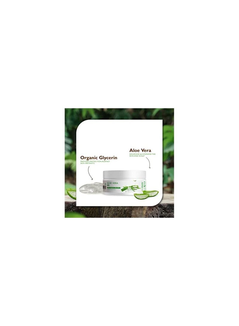 Organic Harvest Aloe Vera Gel: With Organic Glycerine | Moisturizer for Women and Men | Aloe Vera Gel for Face and Hair  100% American Certified Organic  Sulphate and  Paraben free 200gm