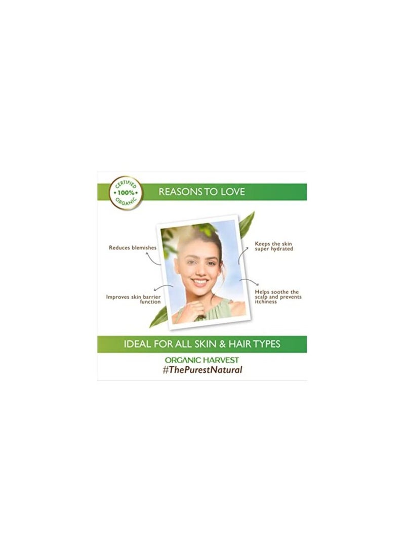 Organic Harvest Aloe Vera Gel: With Organic Glycerine | Moisturizer for Women and Men | Aloe Vera Gel for Face and Hair  100% American Certified Organic  Sulphate and  Paraben free 200gm
