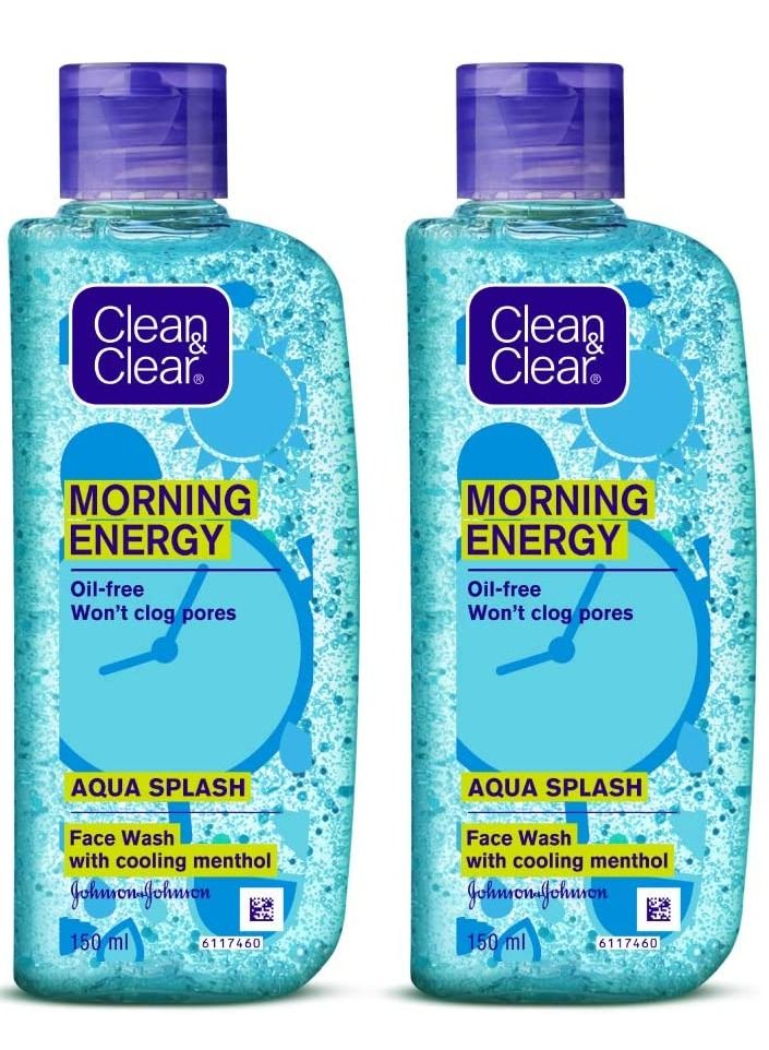 Morning Energy Aqua Splash Blue Face Wash 150 ml Pack of 2