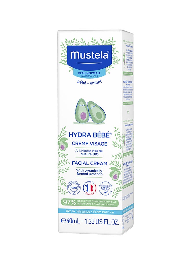 Hydra Bebe Facial Cream With Farmed Avocado, For Normal Skin 40ml