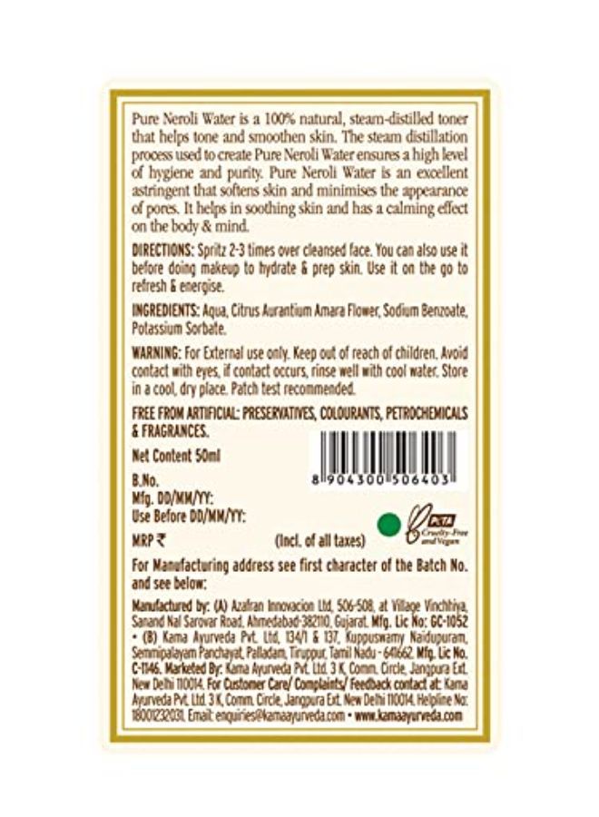 Pure Neroli Water, 50 Ml
