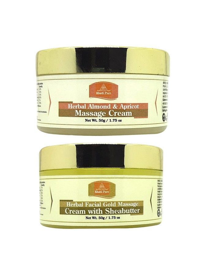 Almond Apricot Massage & Facial Gold Massage Cream 50 G (Pack Of 2)