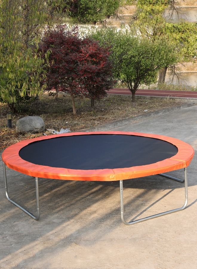 Outdoor Round 12ft Bungee Trampoline With Basketball Hoop