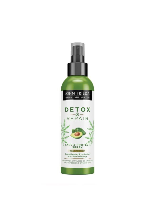 Detox and Repair Care & Heat Protect Spray For Dry Stressed & Damaged Hair 200ml