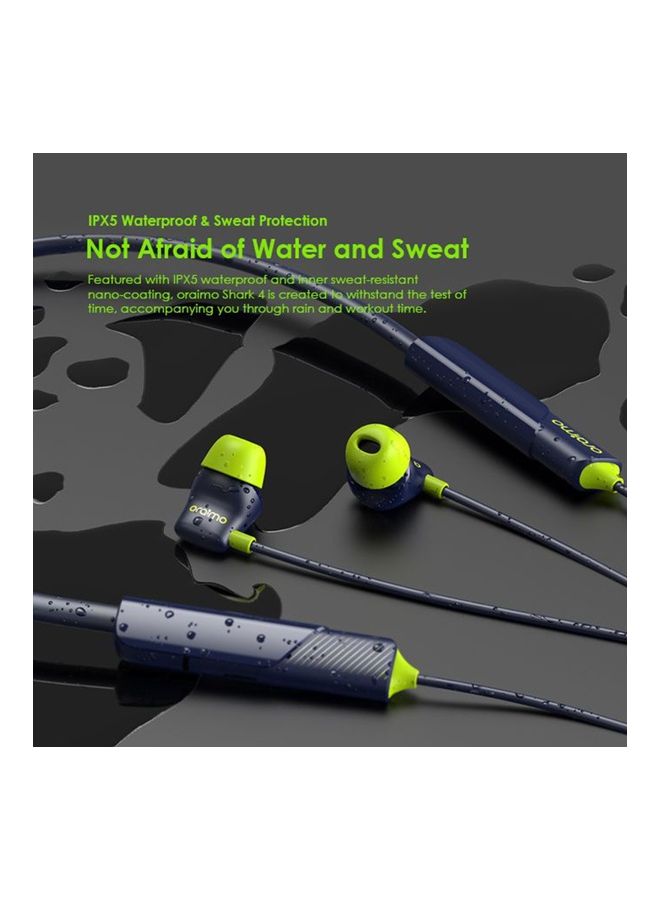 Shark 4 Neck Earphone BT V5.3 Blue