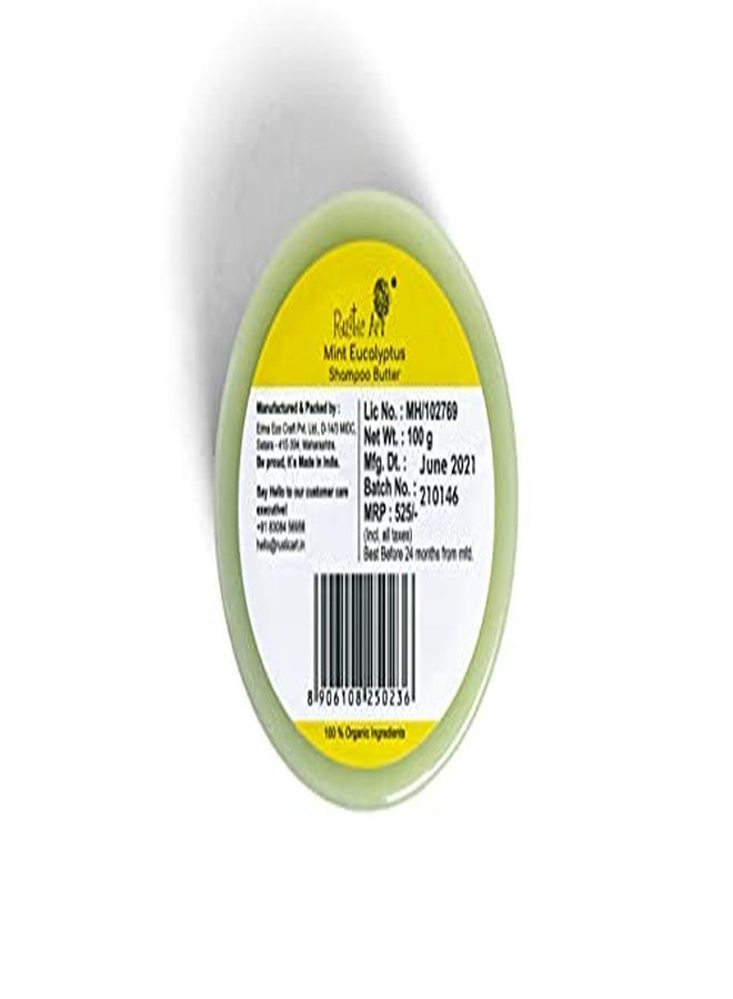 Mint Eucalyptus Shampoo Butter | Dandruff & Hair Fall Control | Organic, Vegan | 100 Gm