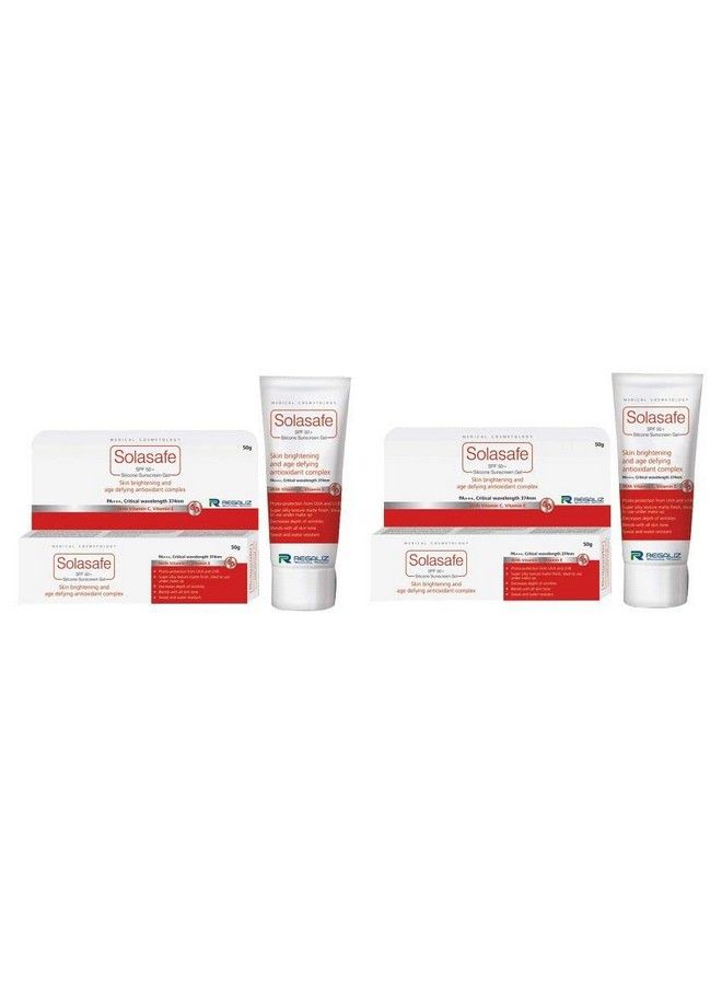 Sunscreen Gel Spf 50+ White 50 Ml ; Pack Of 2