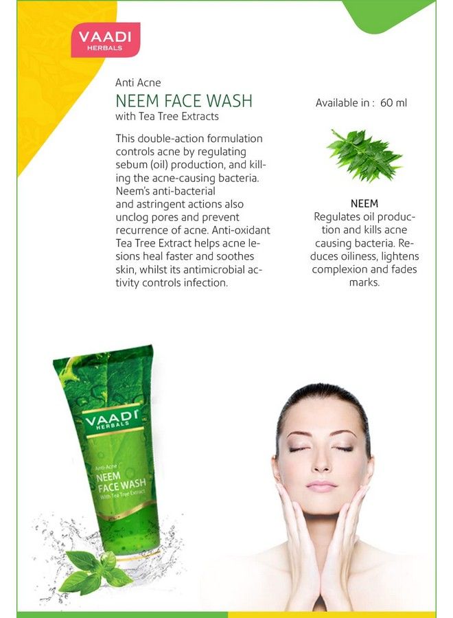 Assorted Herbal Face Wash 60Ml (Pack Of 4)