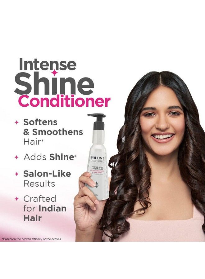 Intense Shine Conditioner With Rice & Silk Protein For Softer Smoother & Shinier Hair 250 G