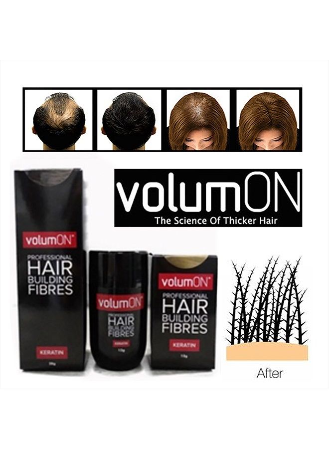 Professional Hair Building Fibres- Hair Loss Concealer- KERATIN- DARK BROWN 28g- Get Upto 30 Uses