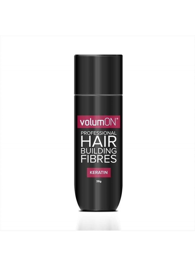 Professional Hair Building Fibres- Hair Loss Concealer- KERATIN- DARK BROWN 28g- Get Upto 30 Uses