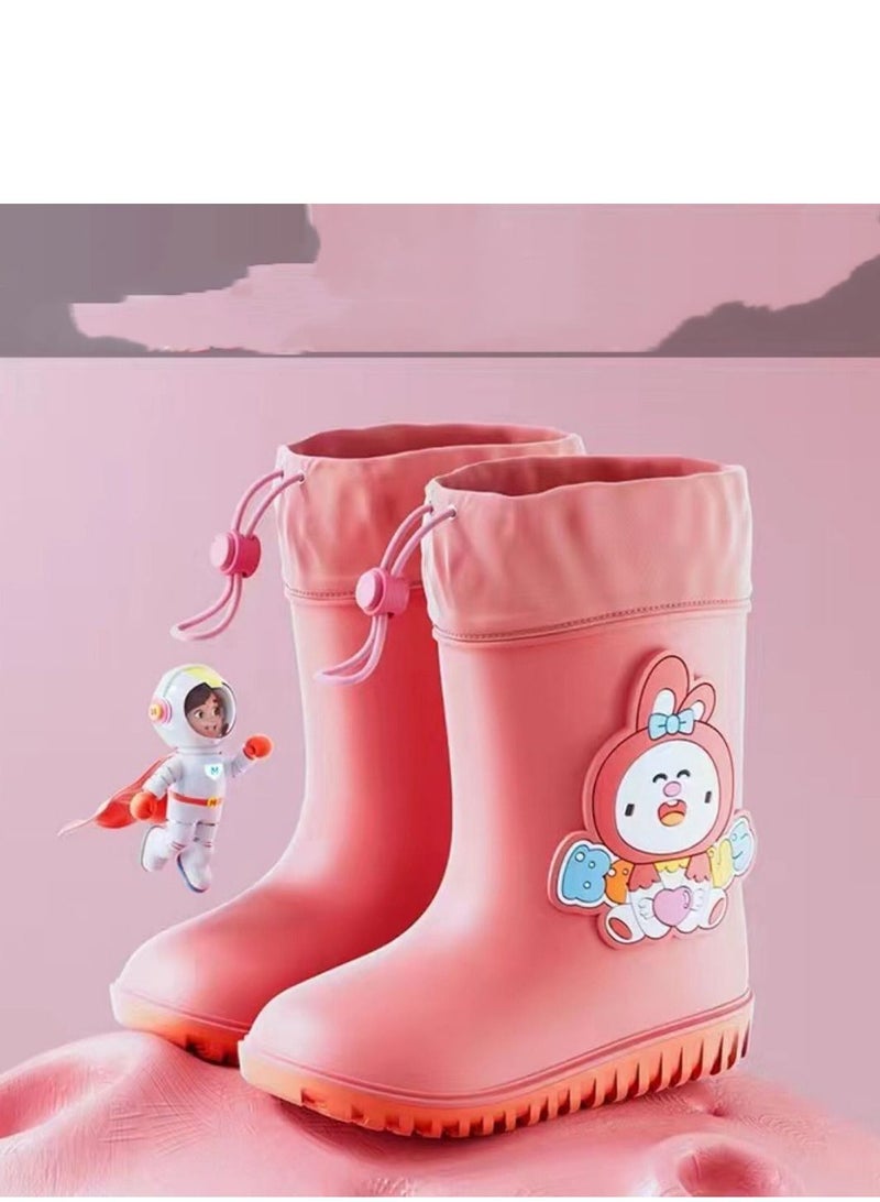 Children's Rain Boots Cartoon Anti-slip Light