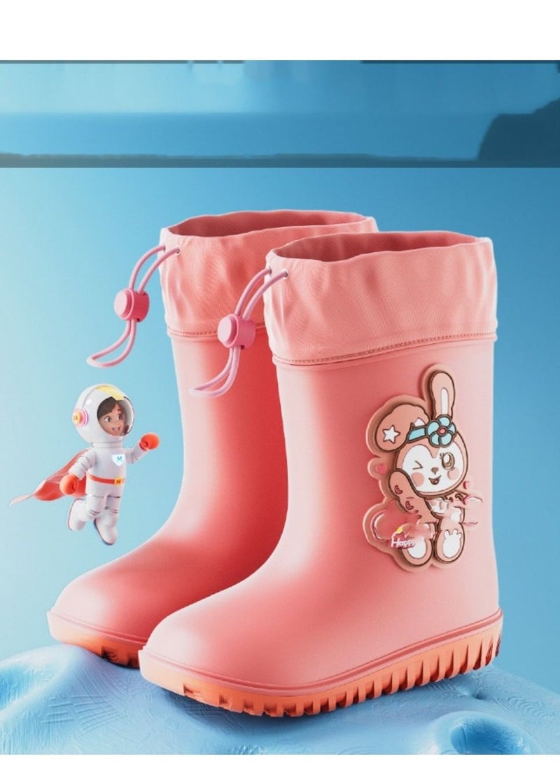 Children's Rain Boots Cartoon Anti-slip Light