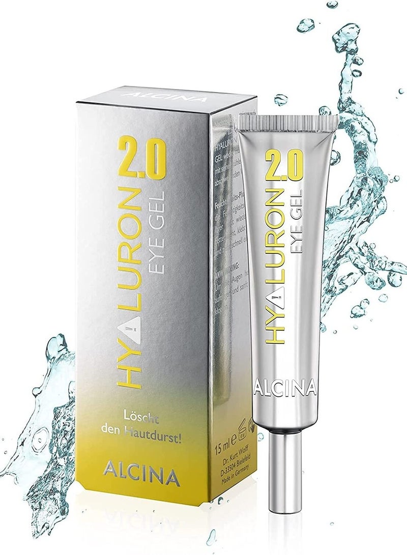 Hyaluron 2.0 Anti-Wrinkle Under Eye Gel Contains Hyaluronic Acid 15ml Made in Germany