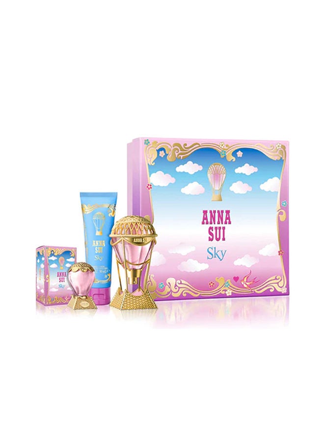 Anna Sui Sky Women Set Edt 50Ml + 5Ml + 90Ml Bl