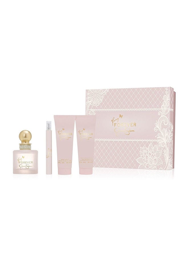 Jessica Simpson Fancy Forever Women Set Edp 100Ml + 10Ml+ 90Ml Bl + 90Ml Bath & Sg