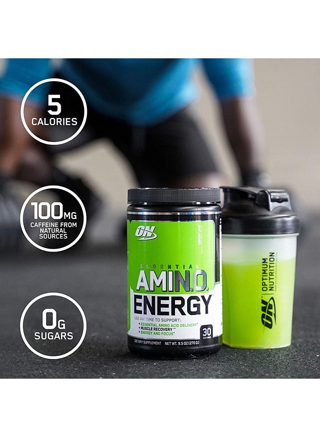 Amino Energy Pre Workout With Green Tea BCAA Amino Acids Keto Friendly Green Coffee Extract Zero Grams Of Sugar Anytime Energy Powder Concord Grape 30 Servings