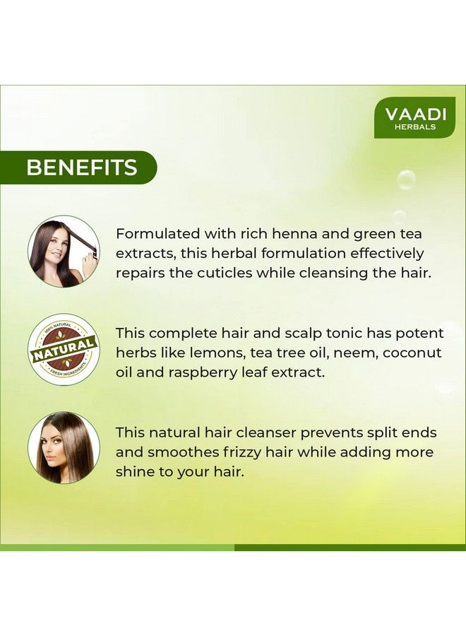 Value Superbly Smoothing Heena Shampoo With Green Tea Extracts 3 X 110Ml