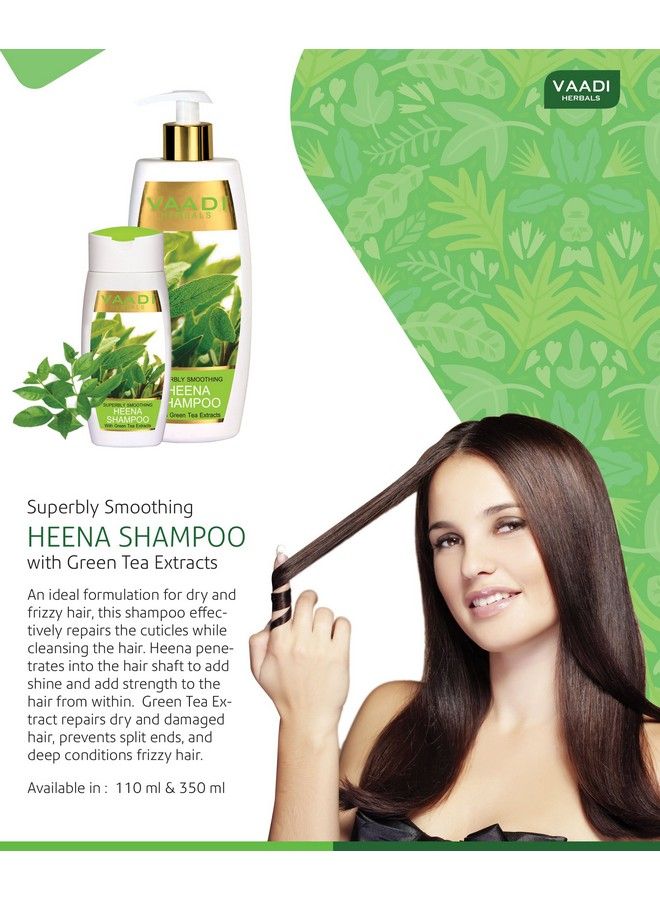 Value Superbly Smoothing Heena Shampoo With Green Tea Extracts 3 X 110Ml