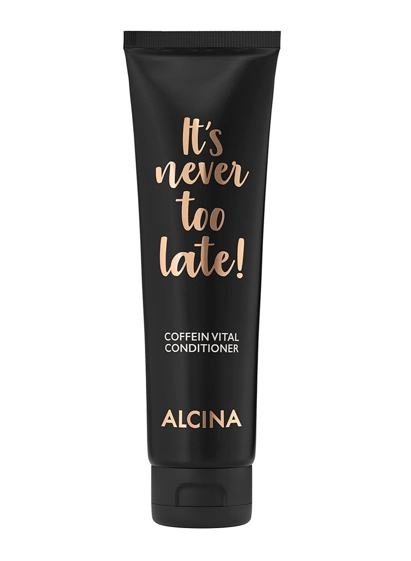 It’s Never Too Late Caffeine Vital Conditioner 150ml for More Shine and Vitality Made in Germany