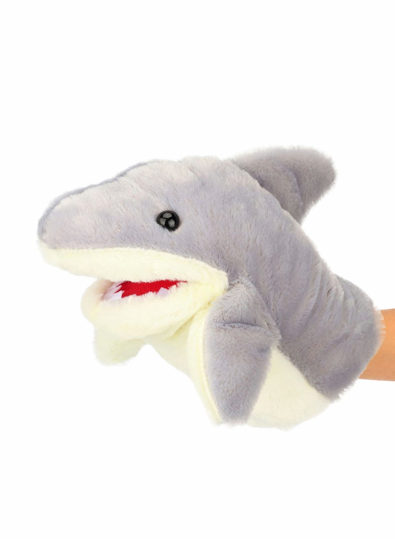 Shark Open Mouth Hand Puppets Plush Animal Toys Movable Stuffed Toy