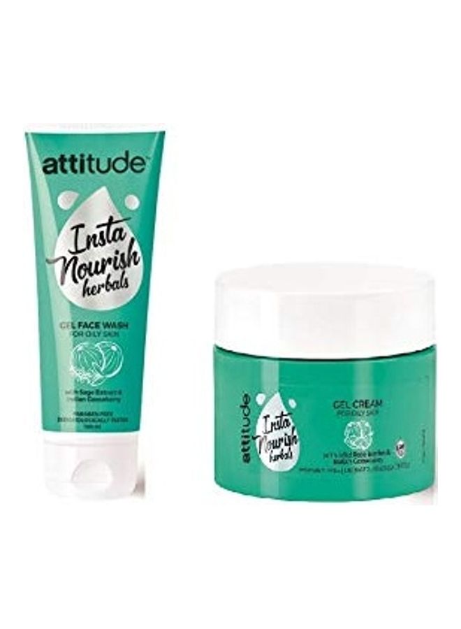 Attitude Face Wash and Moisturiser Green 100ml