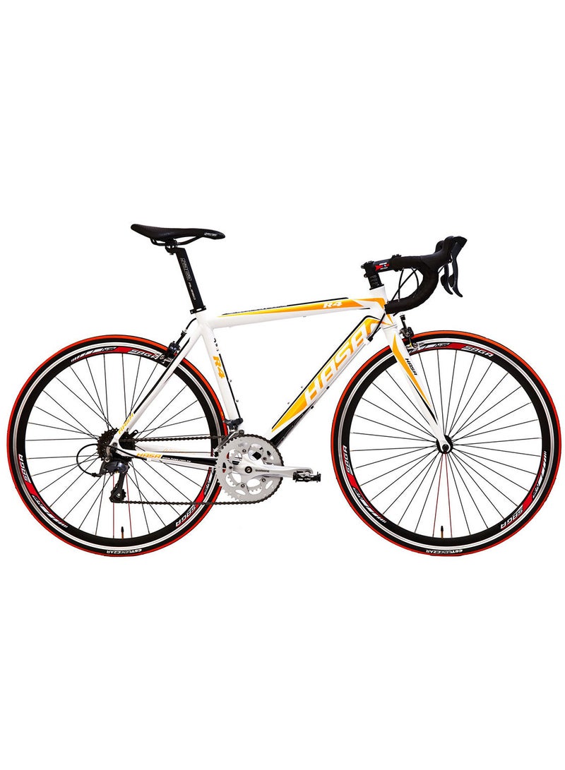 R4 700c Racing Bike - White/Yellow
