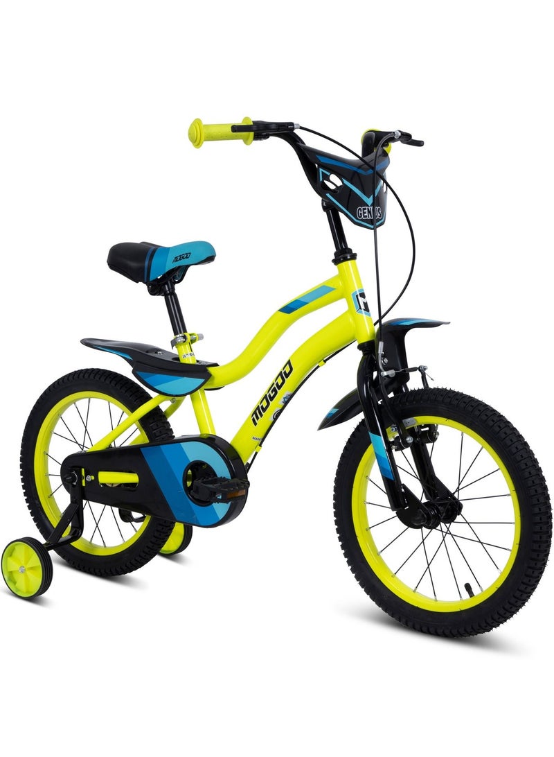 Mogoo Genius 16 Inch Kids Bikes - Yellow