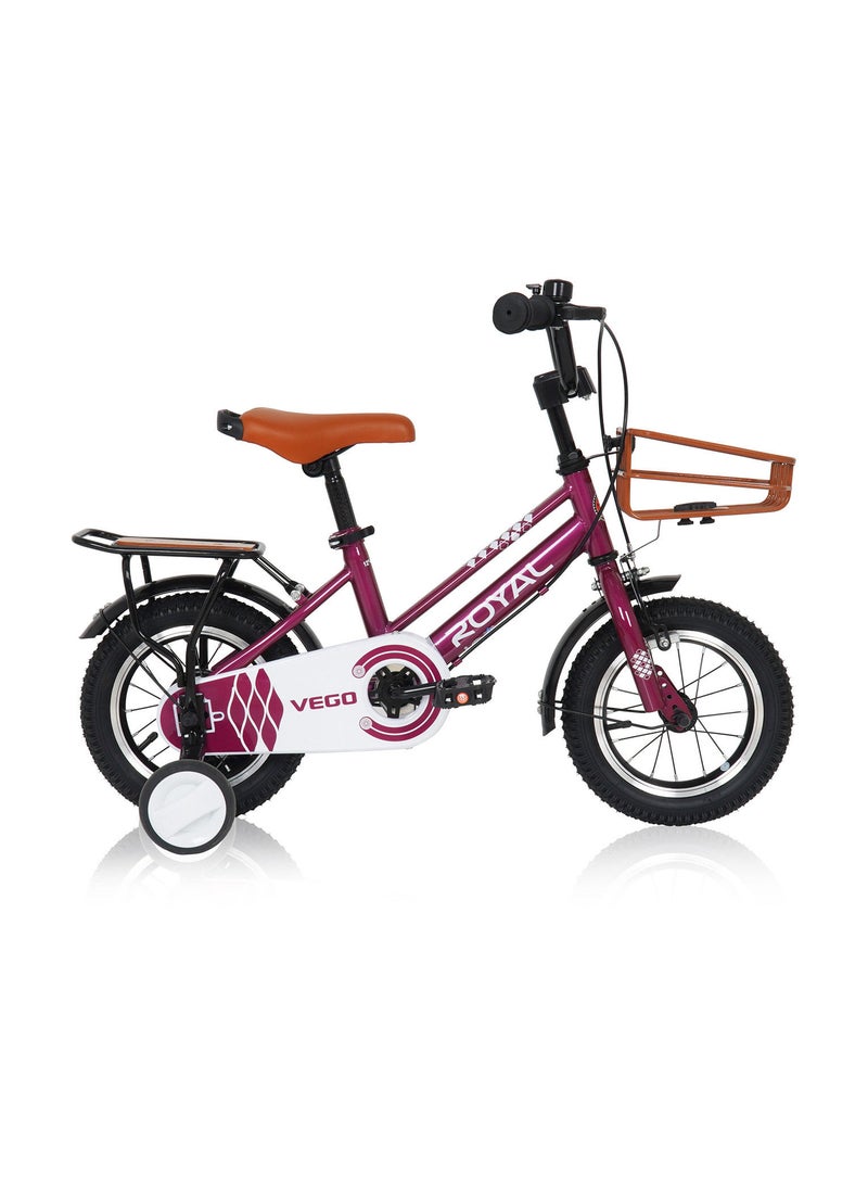 Vego Royal 12 Inch Kids Bikes - Purple