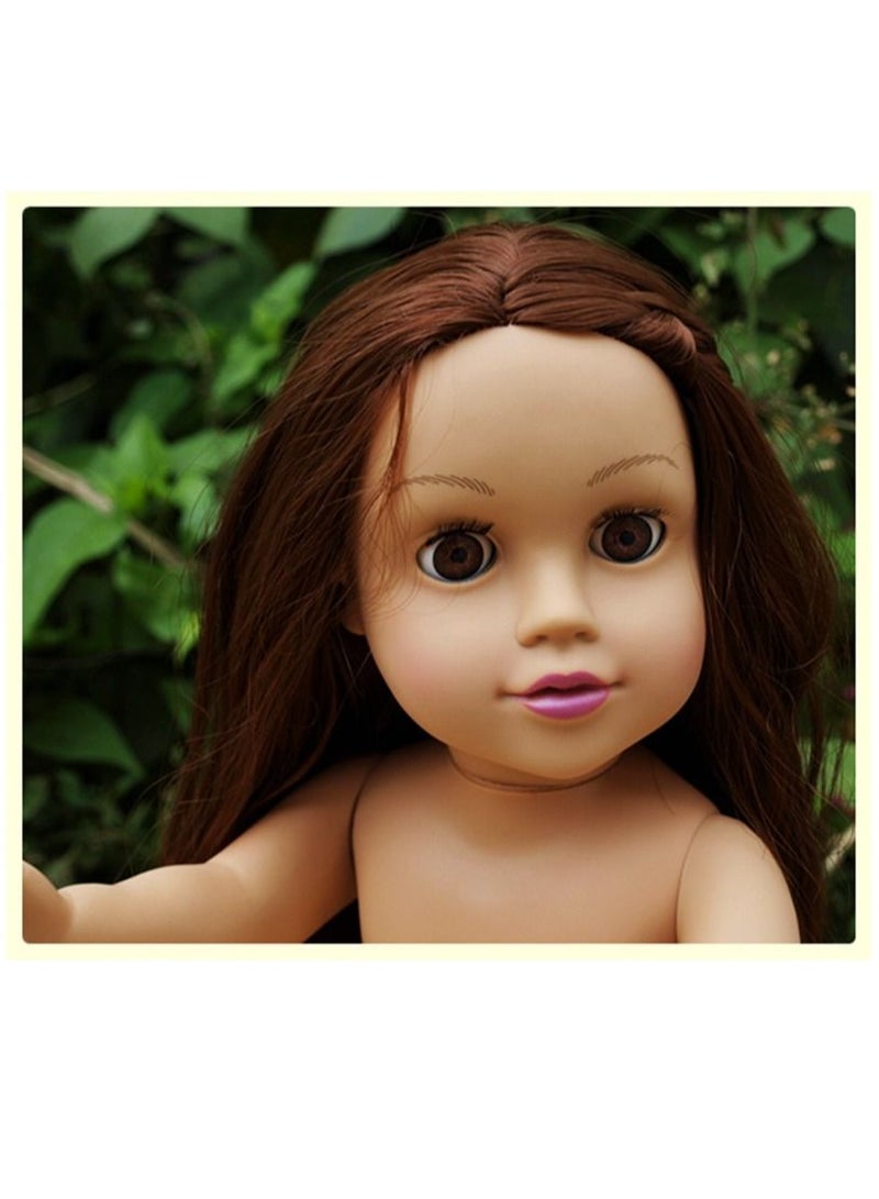 American Girls Simulated Doll Toys Blink Doll Children's Music Toys Can Stand 18inch