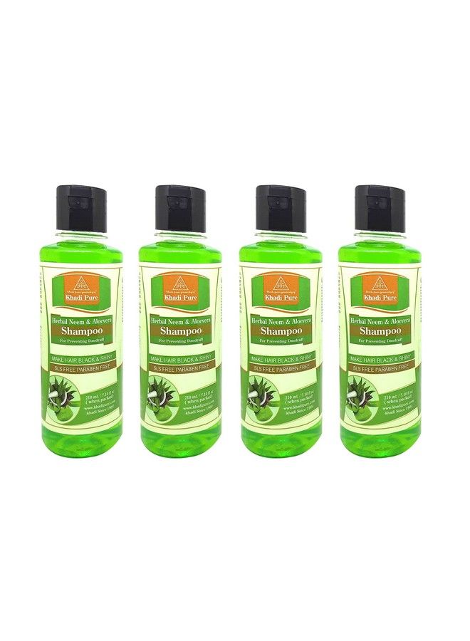 Herbal Neem & Aloe Vera Shampoo Sls 210 Ml (Pack Of 4)