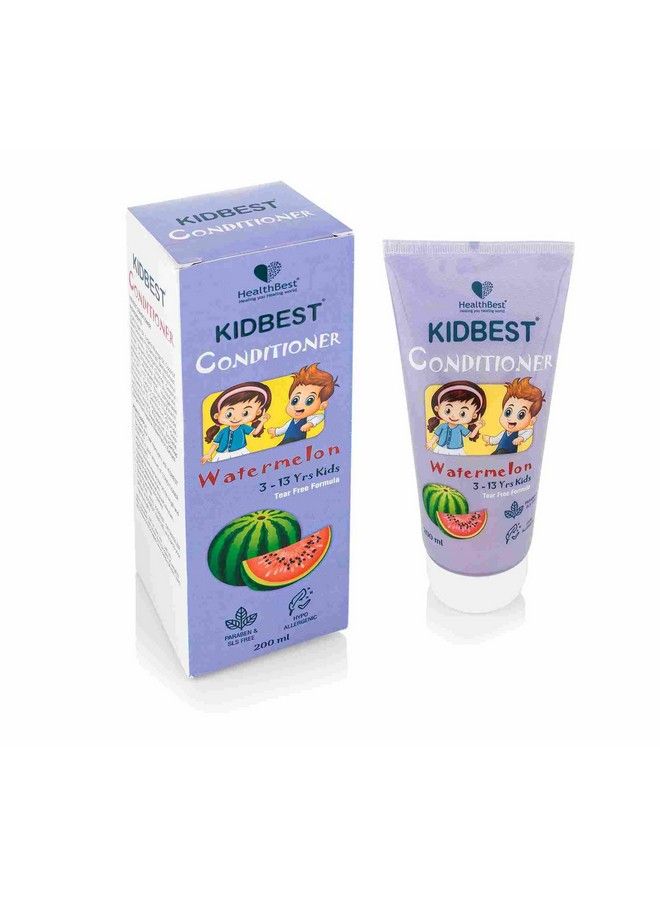 Kidbest Conditioner For Kids ; Nourishing Hair ; Hair Smoothing ; Tear Paraben Sls Free ; Watermelon Flavor ; 200 Ml