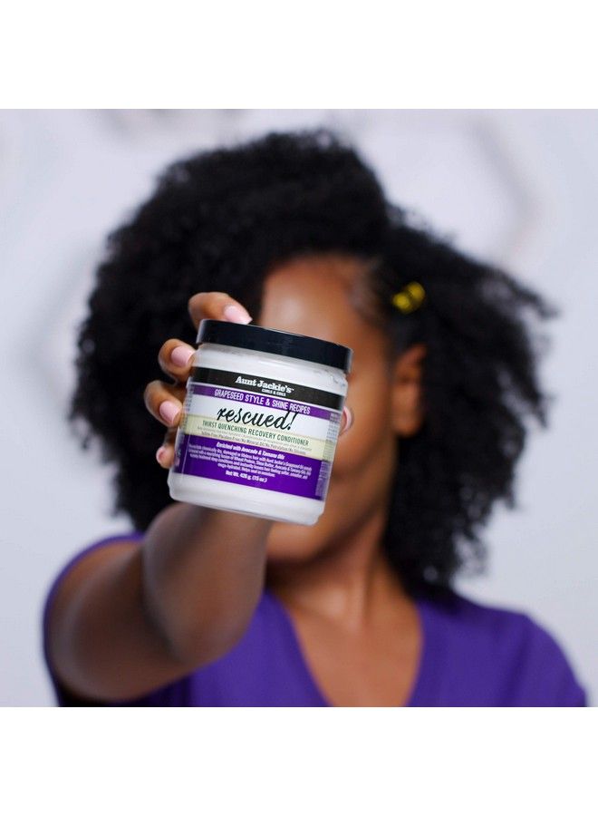 Grapeseed Style And Shine Recipes Rescued Thirst Quenching Hair Recovery Conditioner Repair Treatment Seals In Moisture 18 Oz