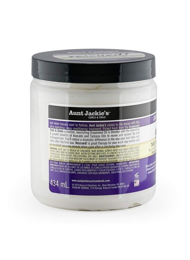 Grapeseed Style And Shine Recipes Rescued Thirst Quenching Hair Recovery Conditioner Repair Treatment Seals In Moisture 18 Oz