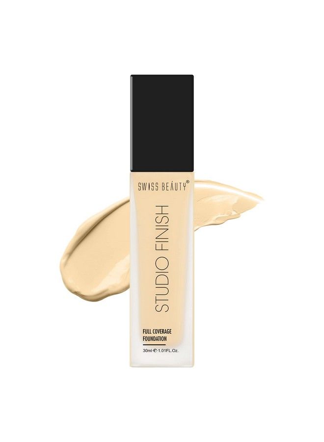 Studio Finish Full Coverage Foundation Face Makeup Shade Ivory Fair 30Ml