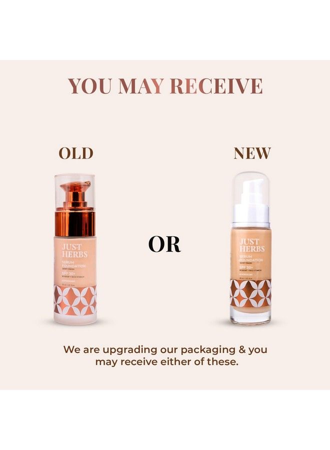 Serum Foundation For Face Makeup With Spf30+ Dewy Finish Full Coverage Waterproof Sweatproof Foundation For All Skin Types (Natural)